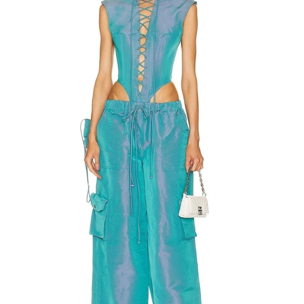 Women's Teal Jumpsuit